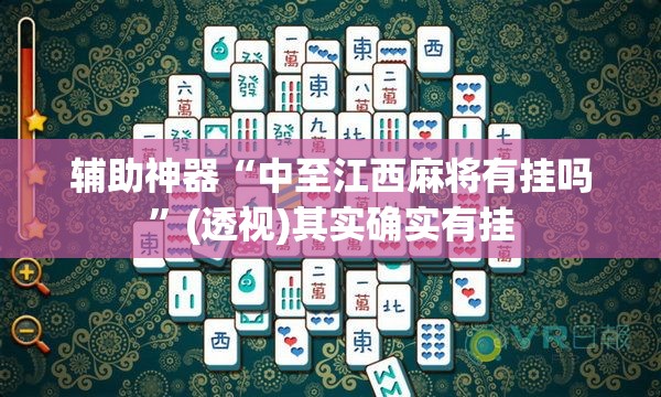辅助神器“中至江西麻将有挂吗”(透视)其实确实有挂