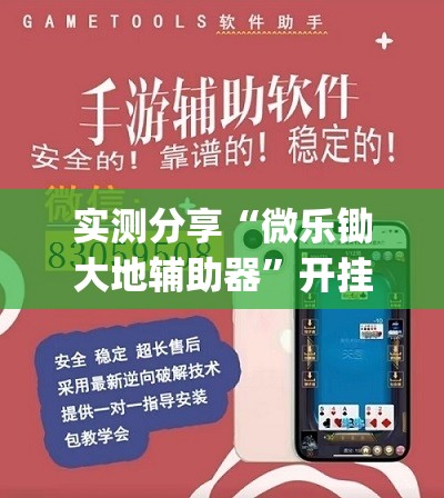 实测分享“微乐锄大地辅助器	”开挂(透视)辅助神器