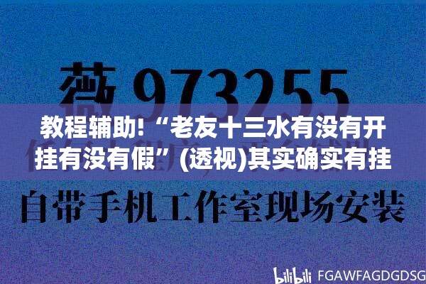 教程辅助!“老友十三水有没有开挂有没有假”(透视)其实确实有挂