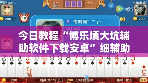 今日教程“博乐填大坑辅助软件下载安卓”细辅助教程分享