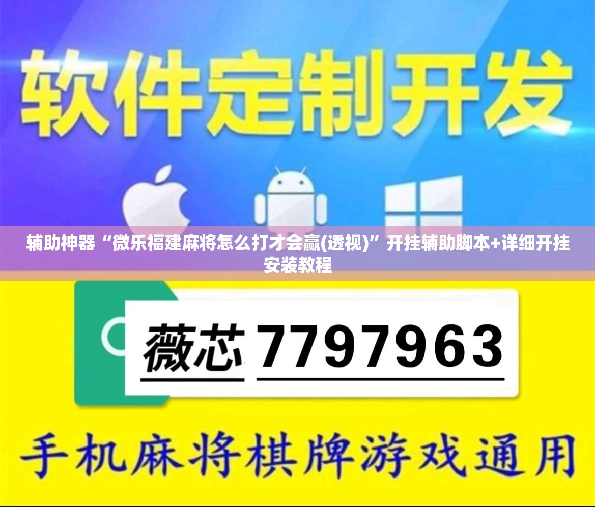 辅助神器“微乐福建麻将怎么打才会赢(透视)	”开挂辅助脚本+详细开挂安装教程